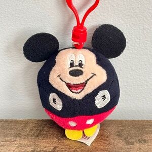 TY Beanie Ballz Disney MICKEY MOUSE Plush Bag Key Backpack Clip Toy 2.5” 2013